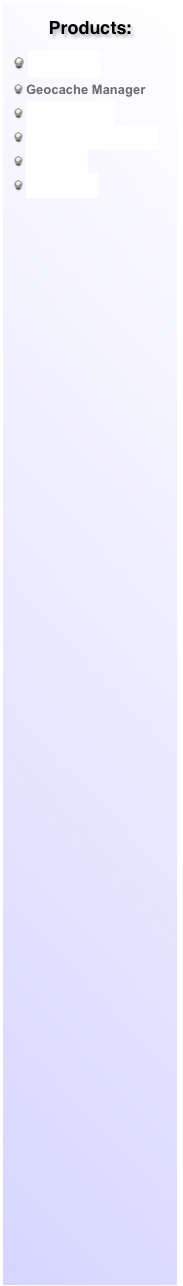 Products: 
 MediaEdit 3
 Geocache Manager
 ScreenRecord
 ScreenRecord Studio
 PhotoEdit
 ezBusiness